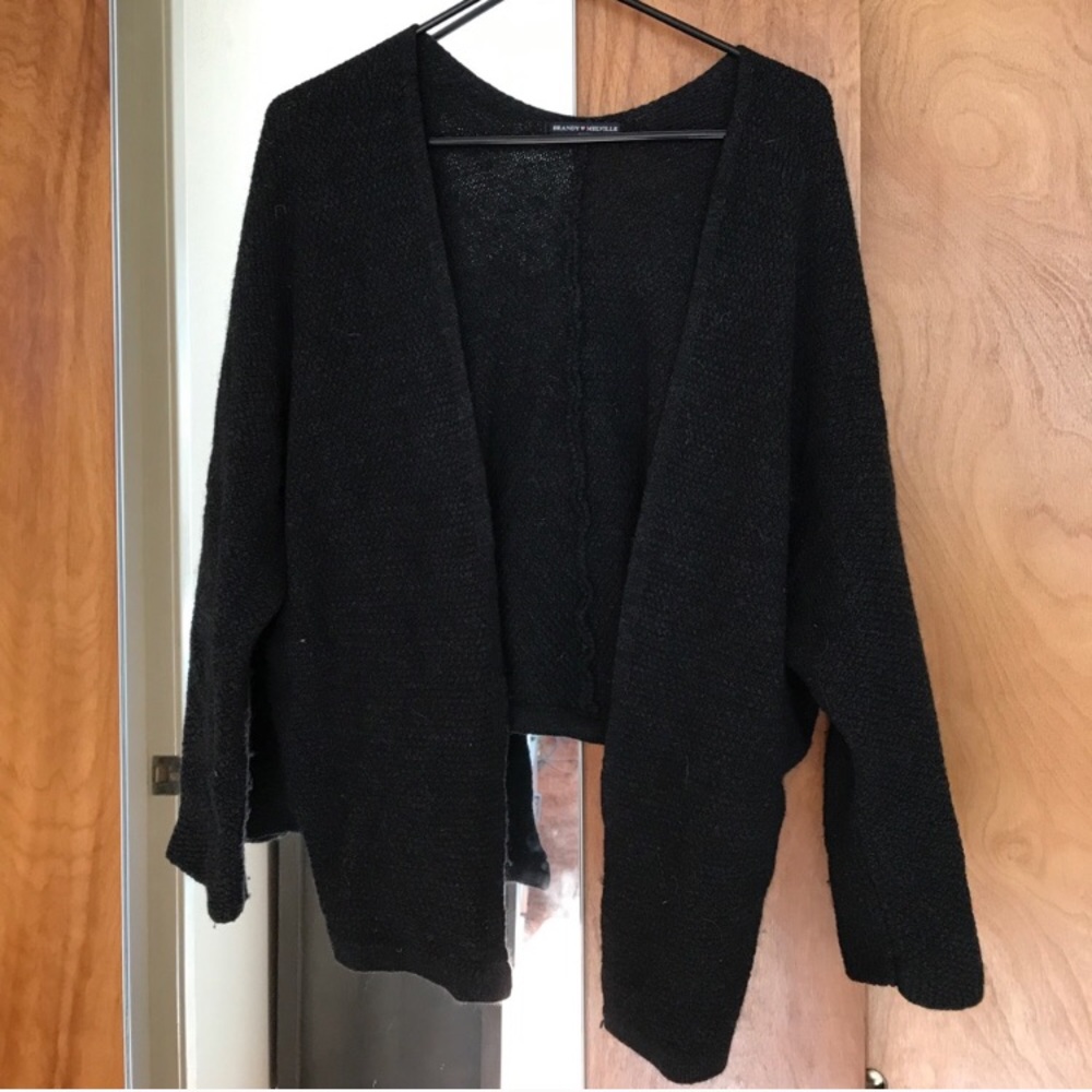 dark grey 100%wool caroline cardigan